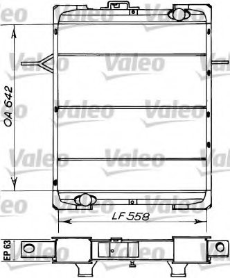 VALEO 730354 Radiator, engine cooling